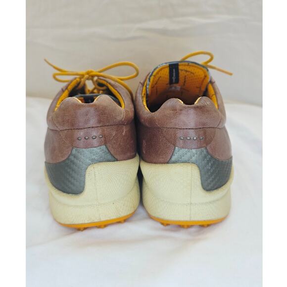 ECCO Biom Hybrid Golf Shoes Mens EU 44/ 10-10.5 Brown  Leather Spikeless Lace Up main image 4